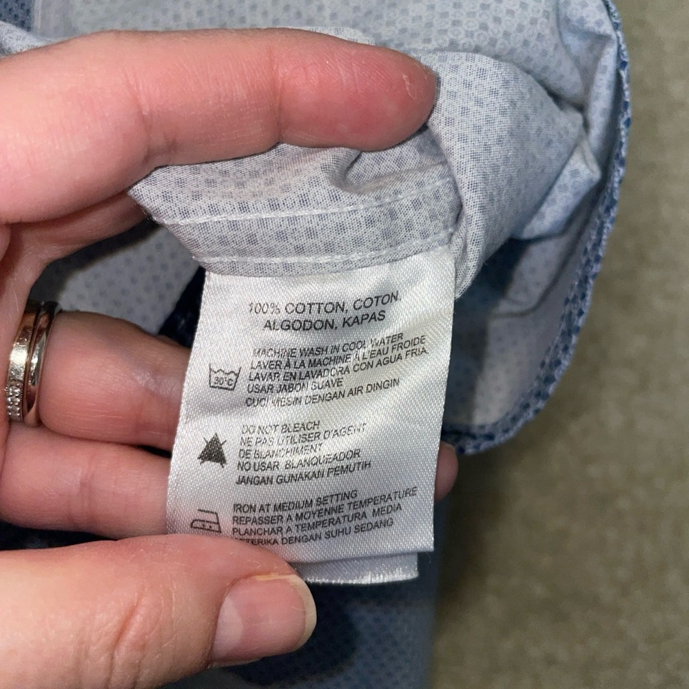 Report Collection Patterned Button-Down Shirt - image 3